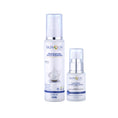 Skinolin Niacinamide Daily Cleanser and Aquaglow Hydrating Serum bottles side by side on a white background